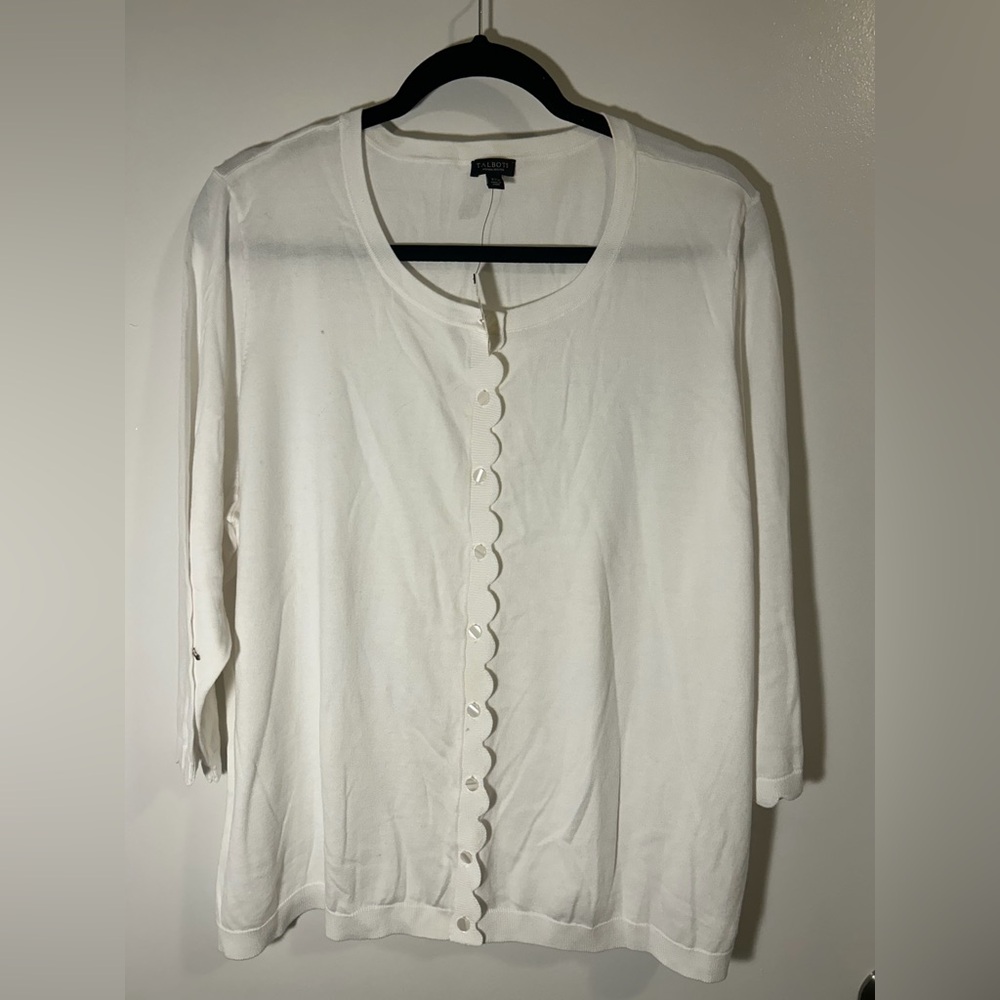NWT Talbots Womens White Sweater